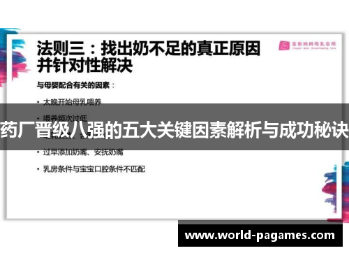药厂晋级八强的五大关键因素解析与成功秘诀 药厂晋级八强的五大关键因素解析与成功秘诀